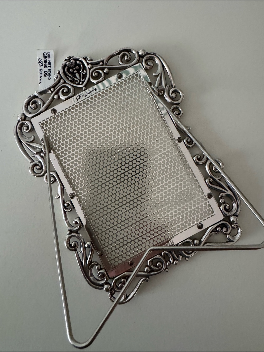 NWT Brighton Ornate Silver Decorative jewelry holder Picture Frame - Picture 2 of 6